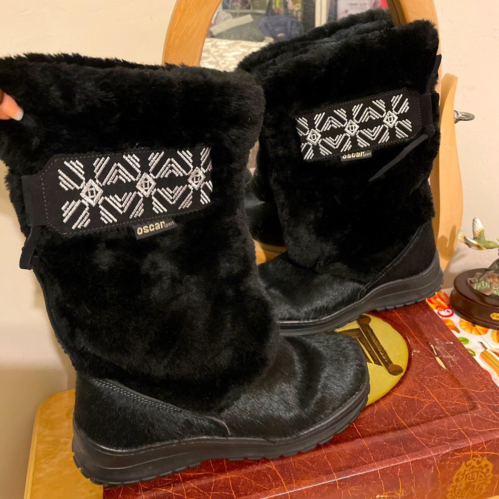 Oscar sport fur boots size 38